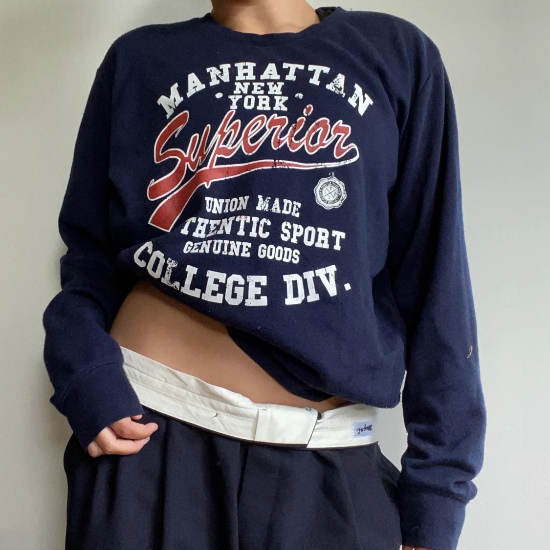 Marinblå sweater  - 90