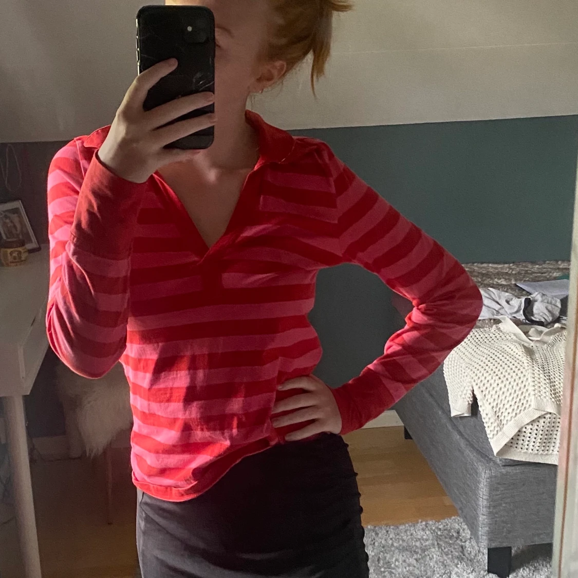 Långärmad t-shirt❤️💗 - 90