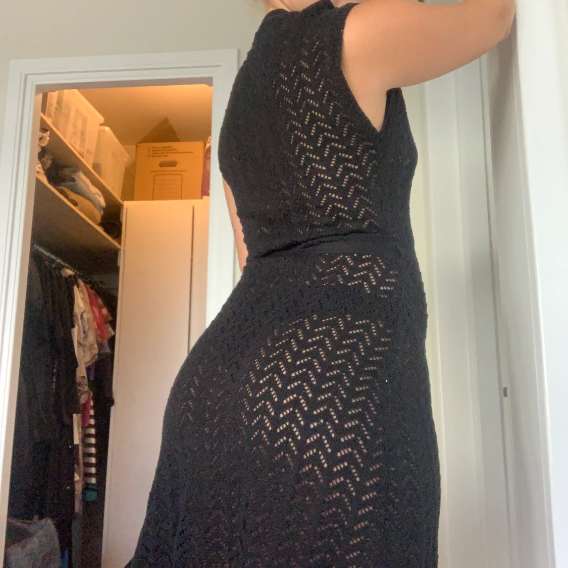 Stickad klänning - 90