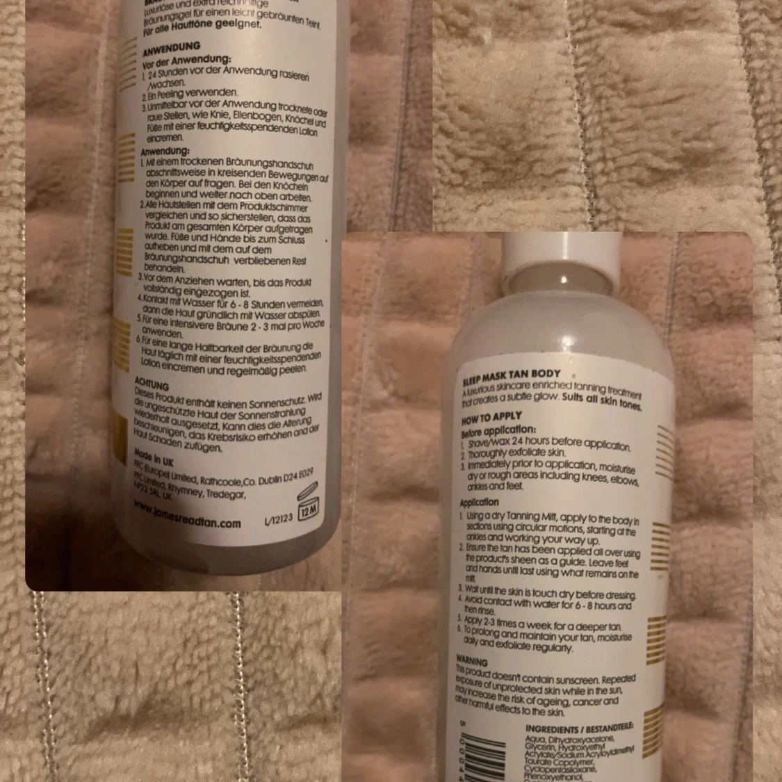 Sleep mask tan body - 76