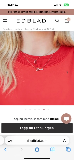 Edblad halsband - Bokstavs halsband(A) ny pris 399kr