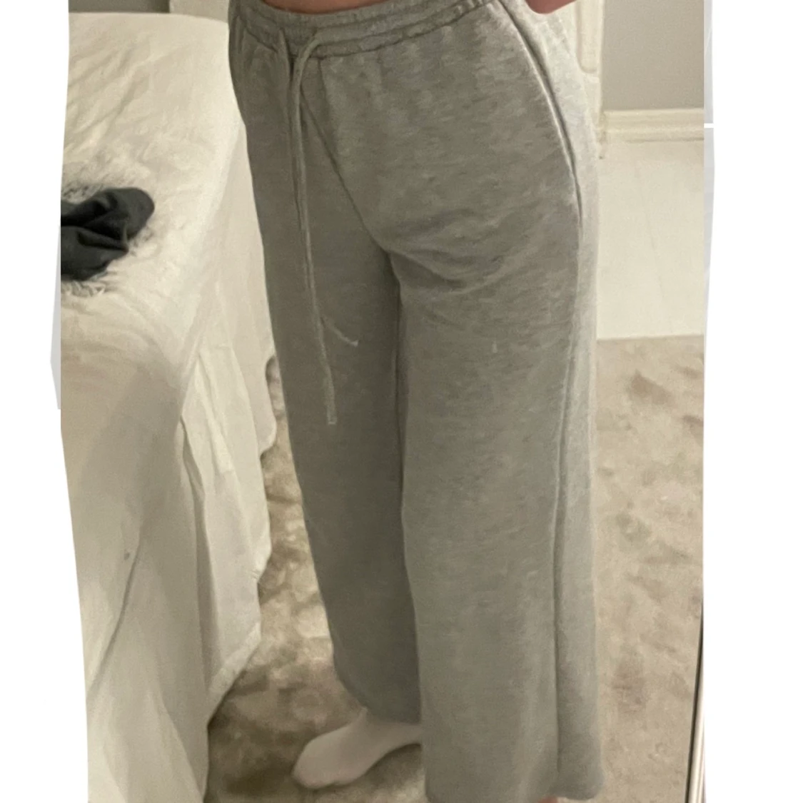 Grå mjukisbyxor - 90