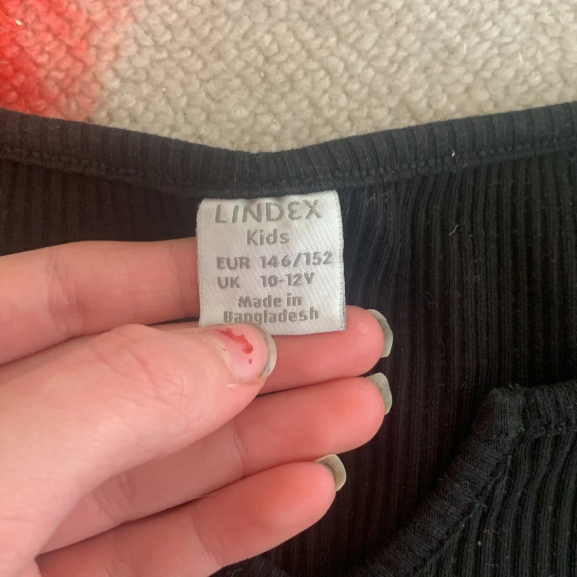 Lindex svart långärmad tröja barn