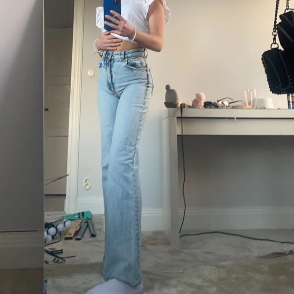 Ljusblåa jeans - 91