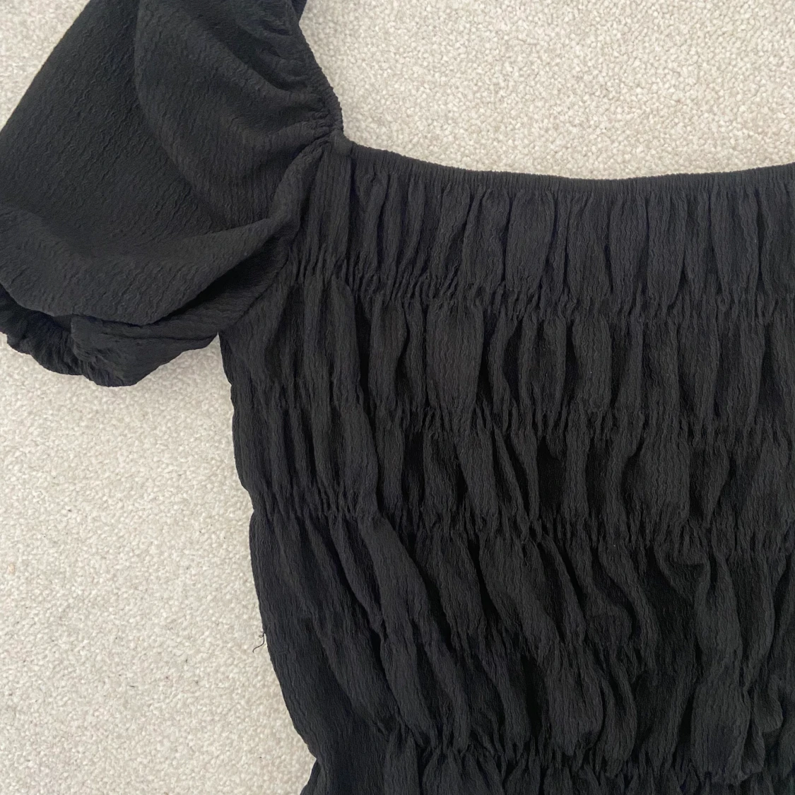 Jättefin svart blus/topp  - 90