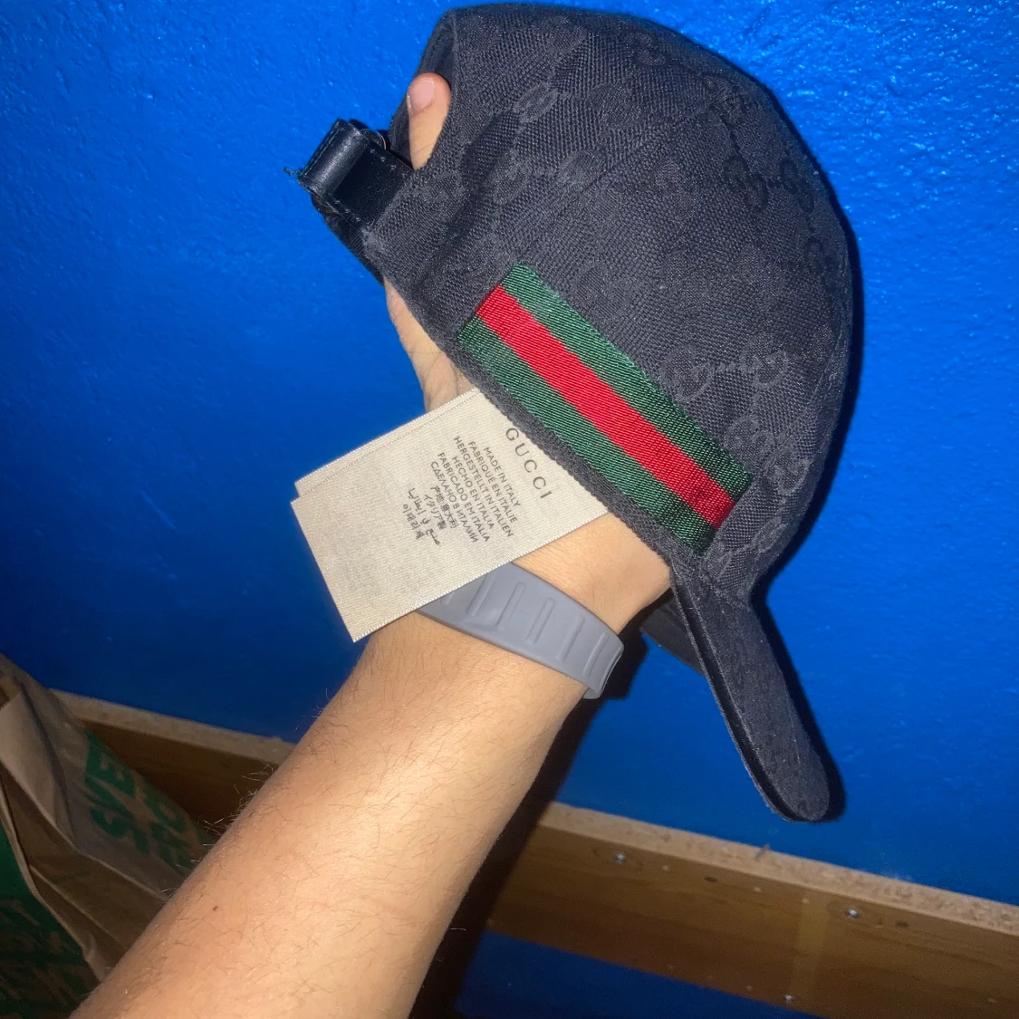 Gucci keps svart xs  - 90