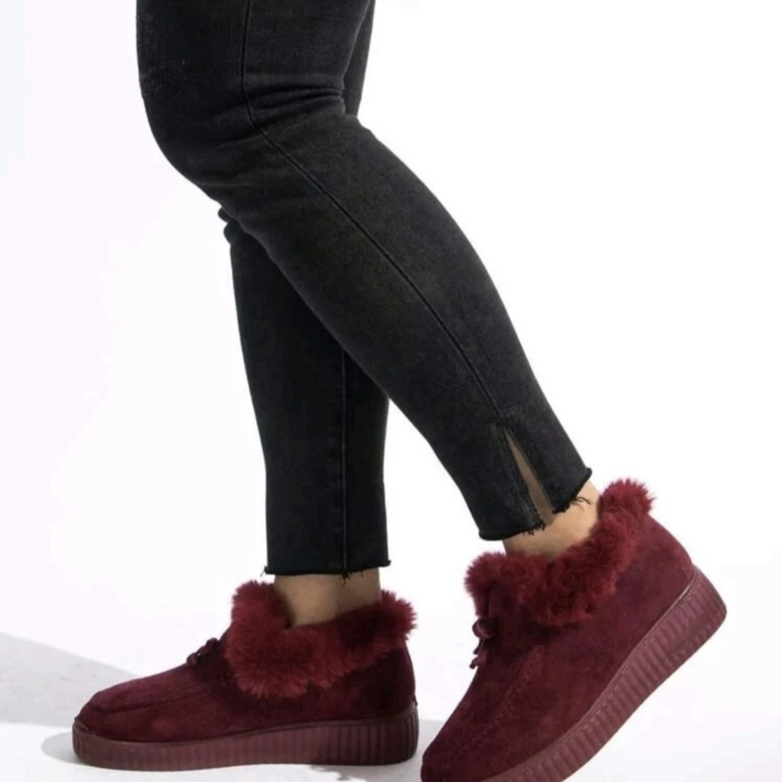 Nya Vinröda Mysiga Skor Strl 40-42