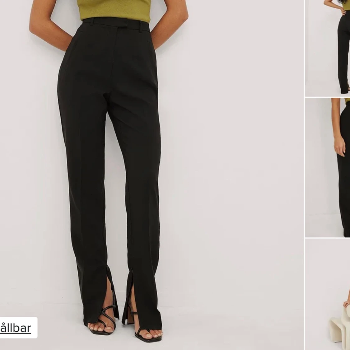 Byxor med sidoslits - Na-kd 