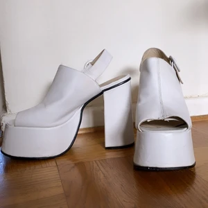 90s Buffalo platform heels  - Selling these kickass white leather buffaloes. Great condition! 