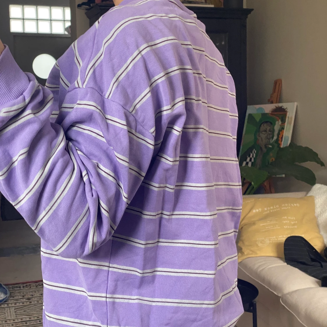 Lila Collegetröja  - 90