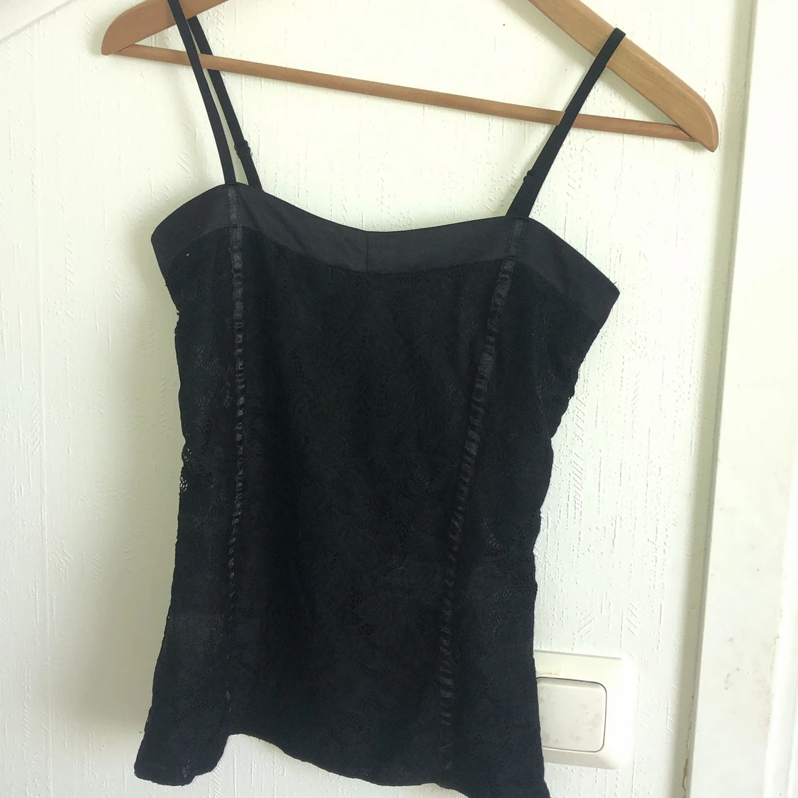 vintage spets topp/linne frÄn Lindex