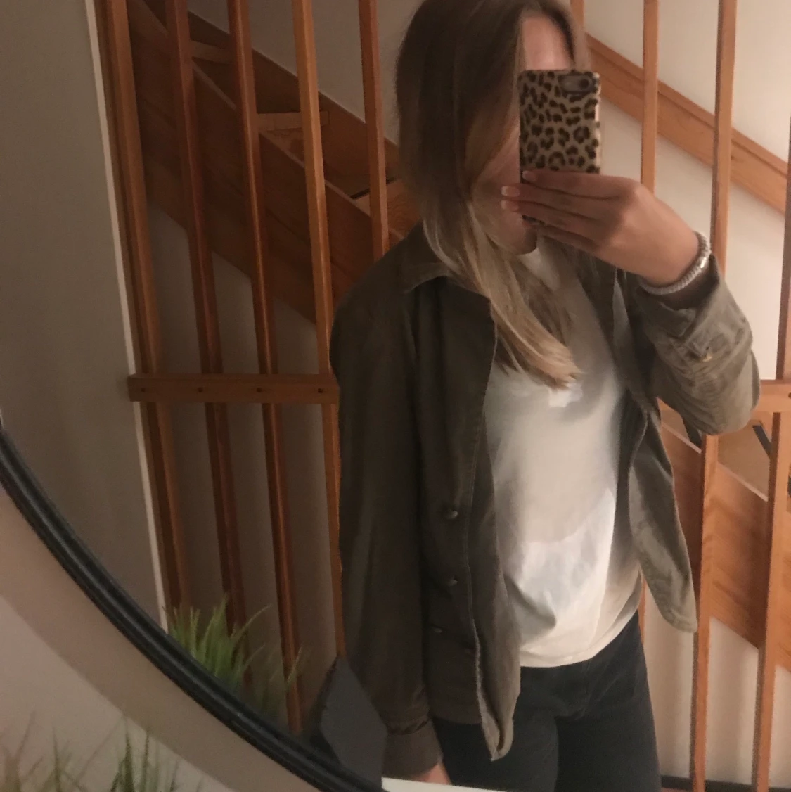 Grön jeansjacka  - 90