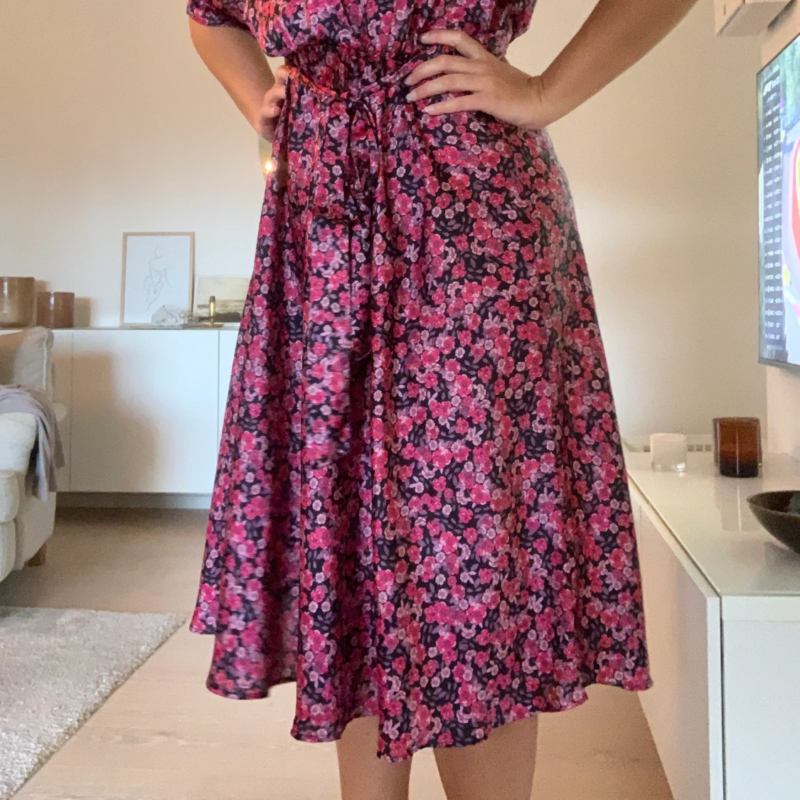 Blommig klänning  - 91