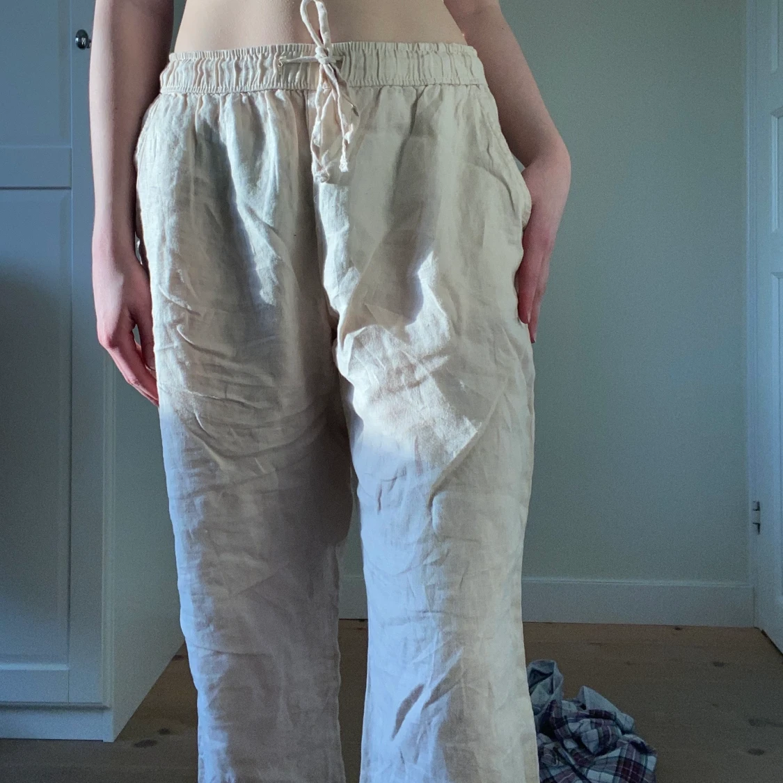 Beiga linnebyxor - 91