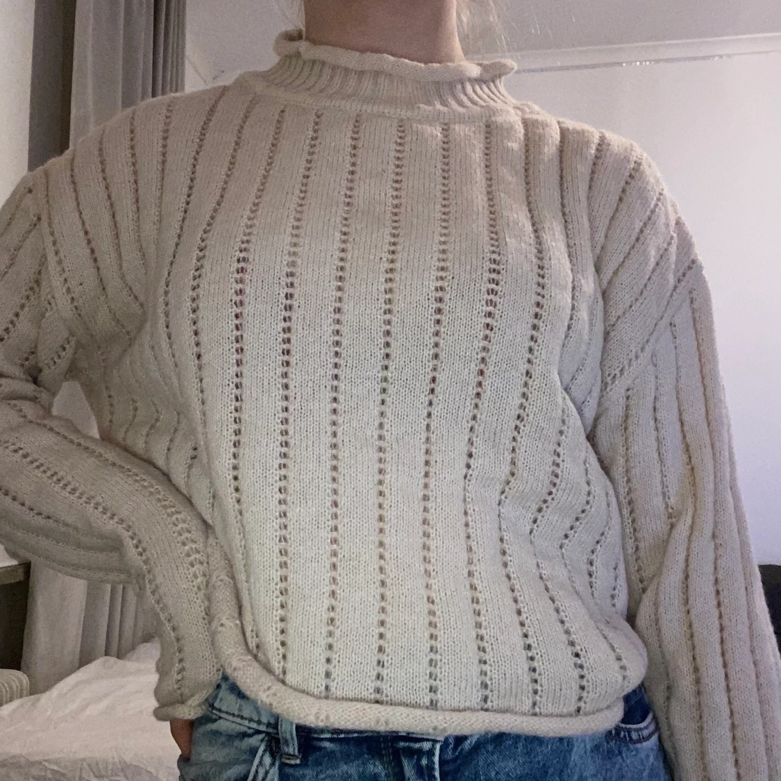 Stickad tröja, s - 91