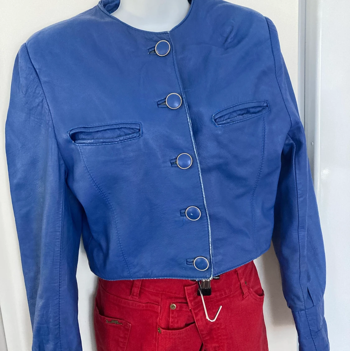 Vintage läder jacka  - 91