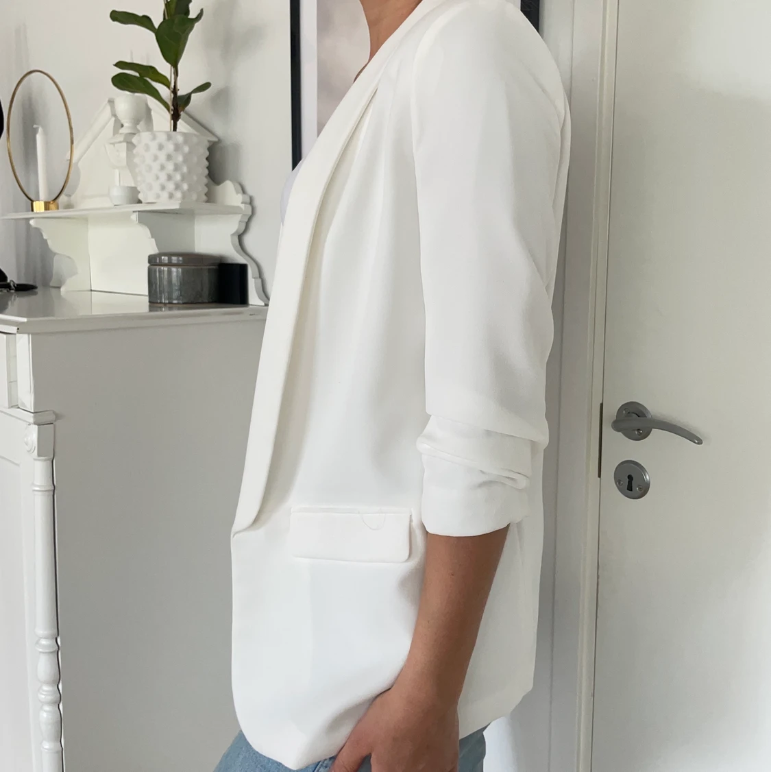 Vit kavaj från zara  - 90