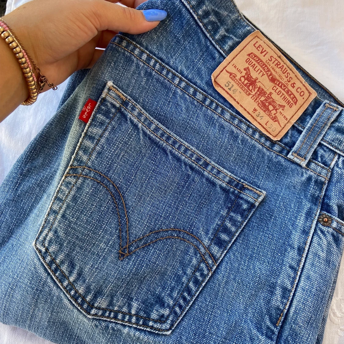  Lågmidjade Levis straight jeans  - 90