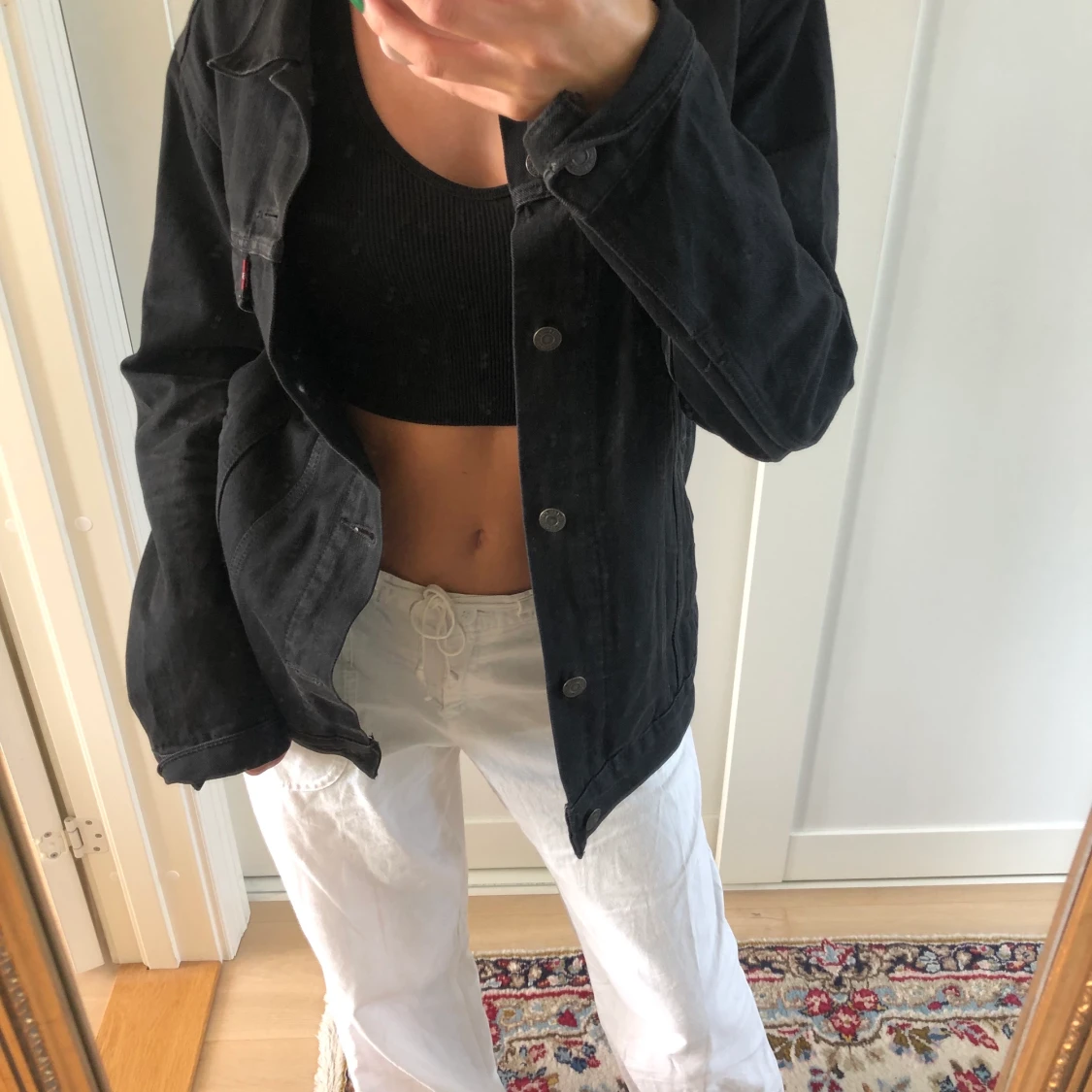 Svart Jeansjacka - 91