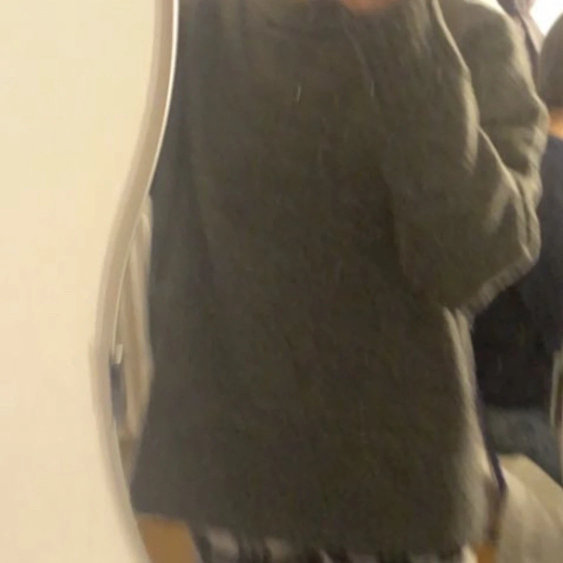 Super fin grå stickad - 90