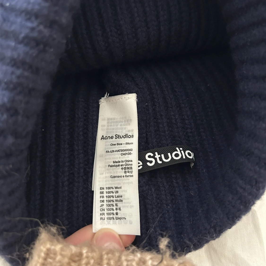 Acne mössa marinblå - 91