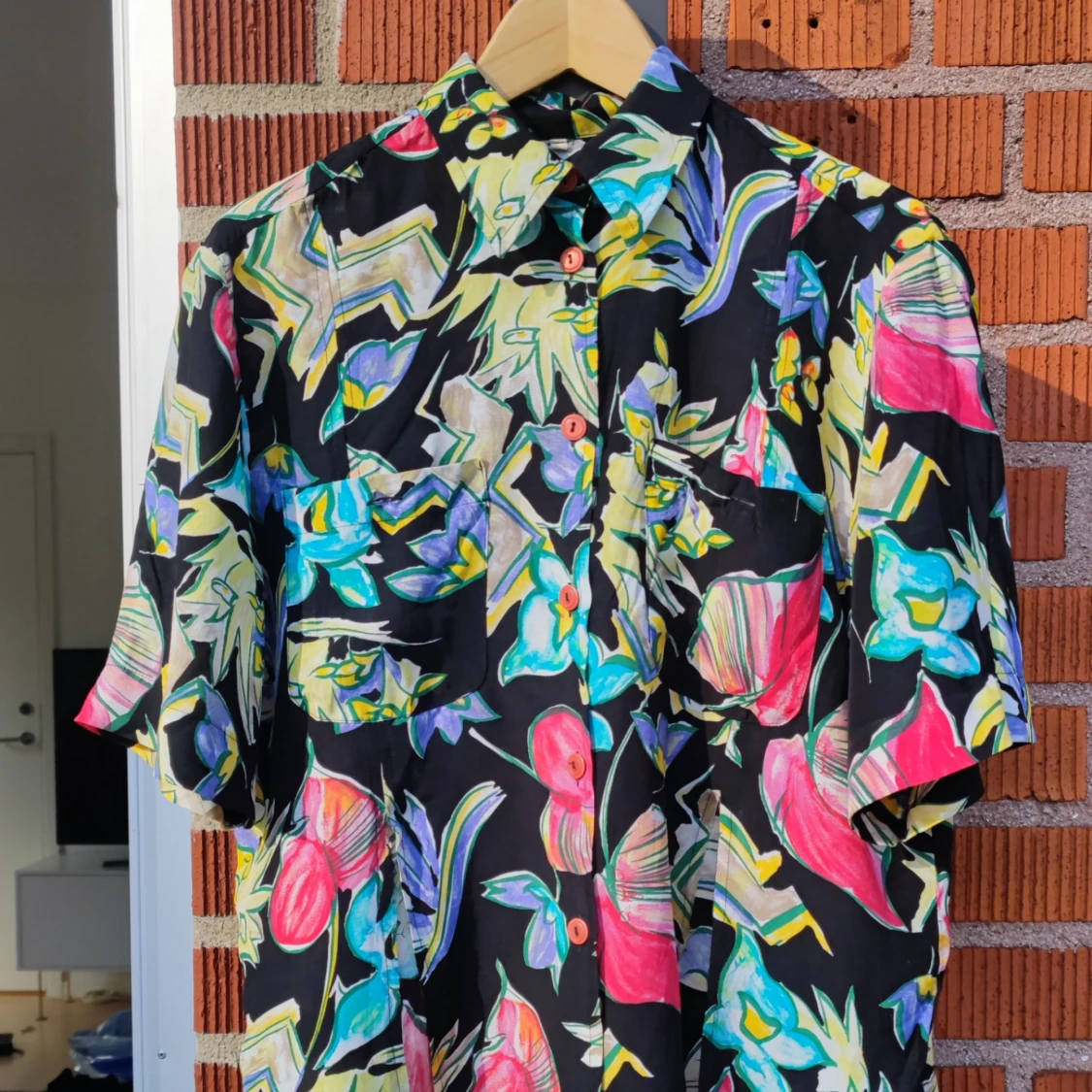 Mönstrad skjorta blus