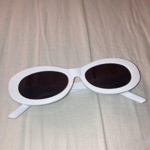 Vita solglasögon - Som jag vet hade kermit sånna här, jag köpte den som ett skämt och den är använd en gång bara. De sitter som helt vanliga solglasögon