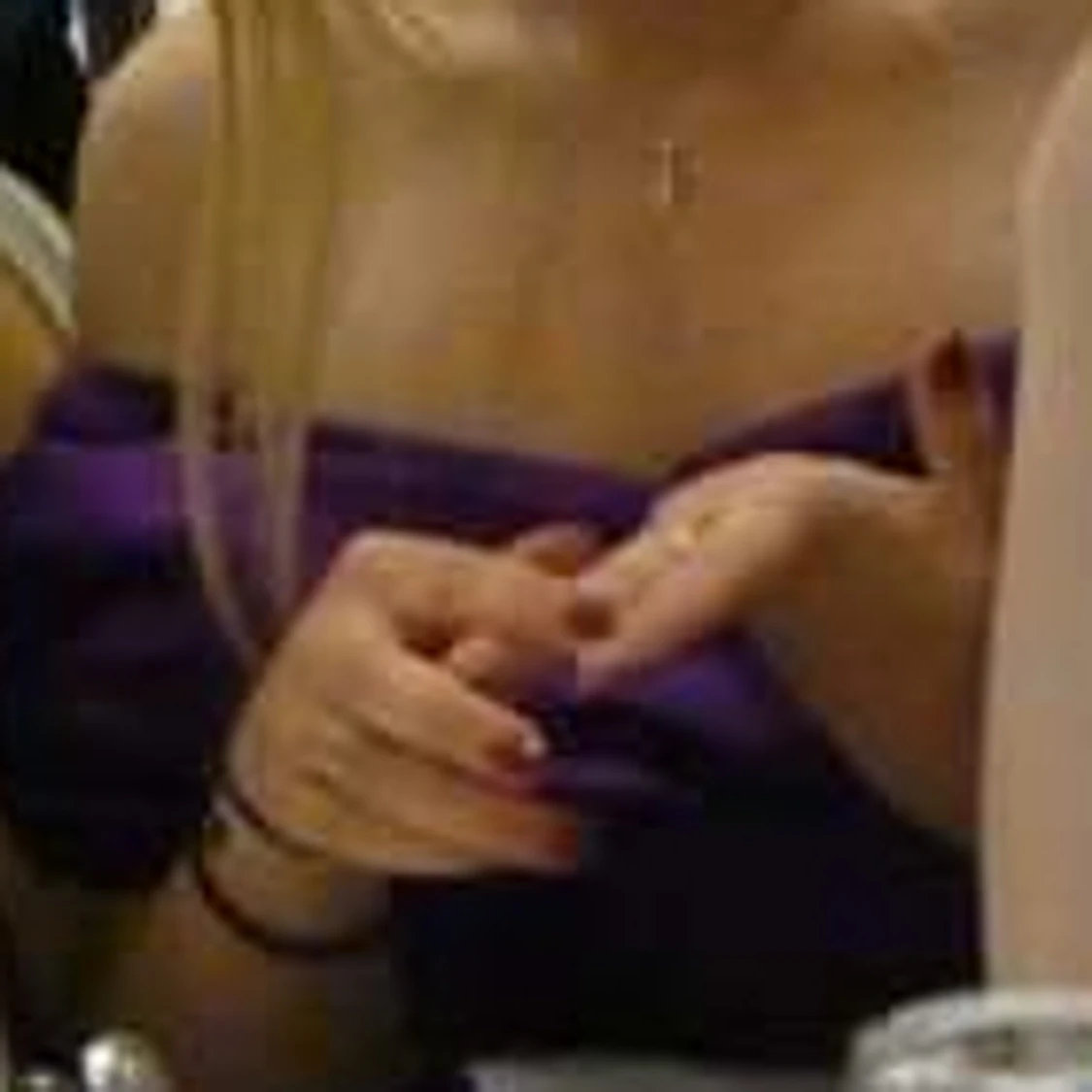 Lila sidenklänning - 91