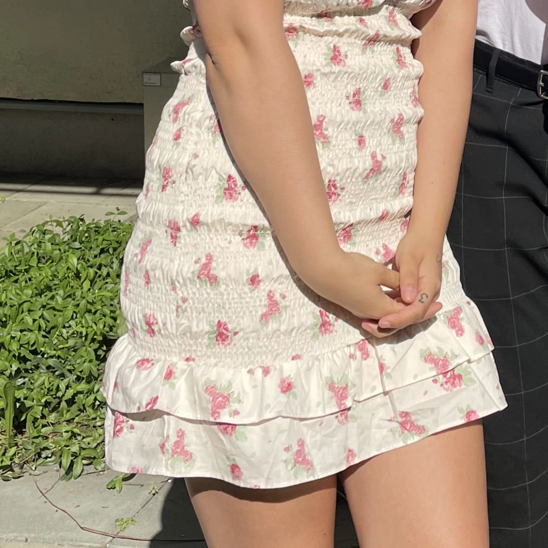 Blommig klänning nakd - 90