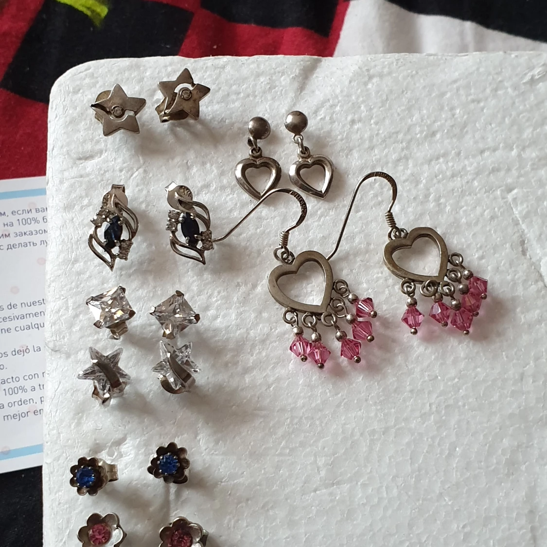 Äkta silver örhengar  - 91