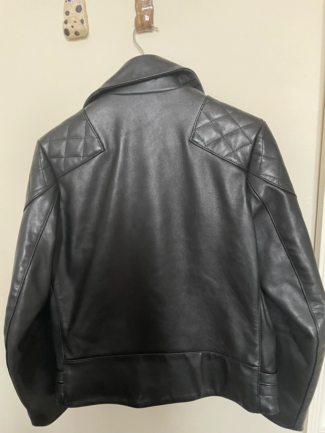 Svart läderjacka (biker) - 90