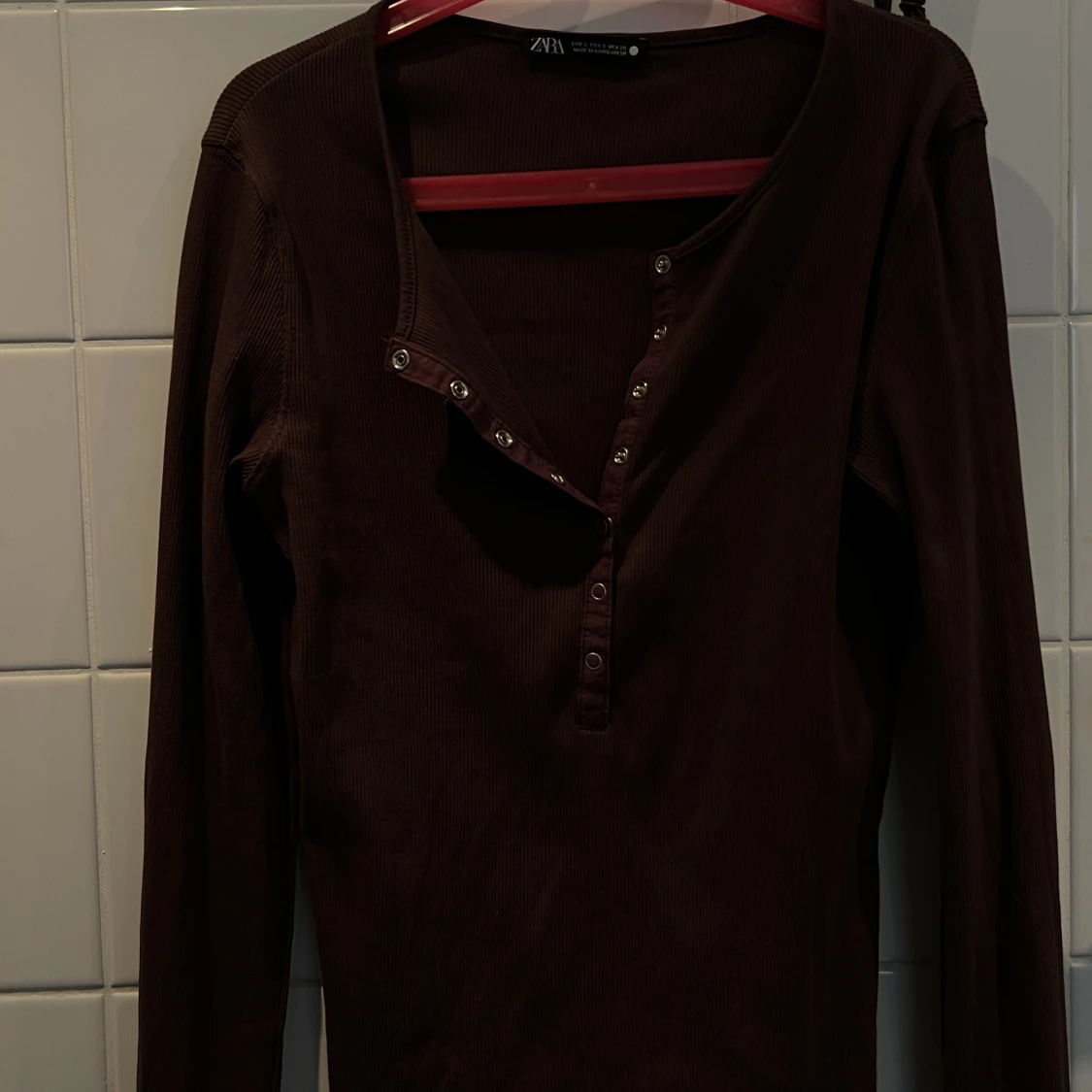 Långärmad topp zara  - 91