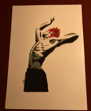 Ecco2k handgjord poster  - Handgjord ecco poster. Gjord av handgjorda stenciler och kvalitets papper.  Dm för customs.