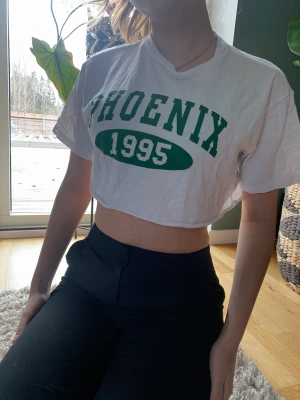 T-shirt - T-shirt köpt i Italien med grönt Phoenix tryck. 