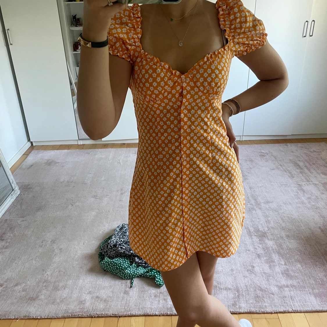 Orange sommarklänning - 91