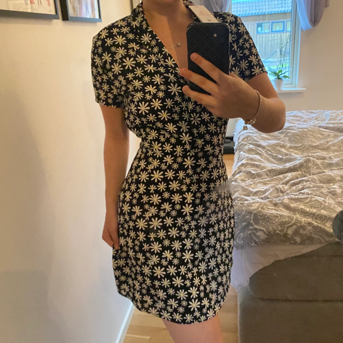 Blommig Klänning  - 90