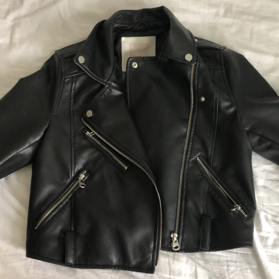 Svart skinnjacka - 90