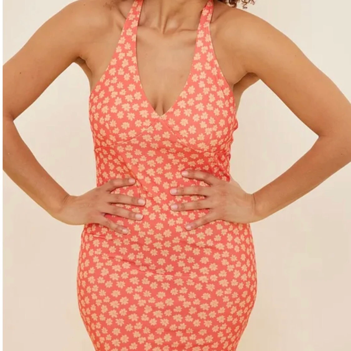 Blommig klänning - 90