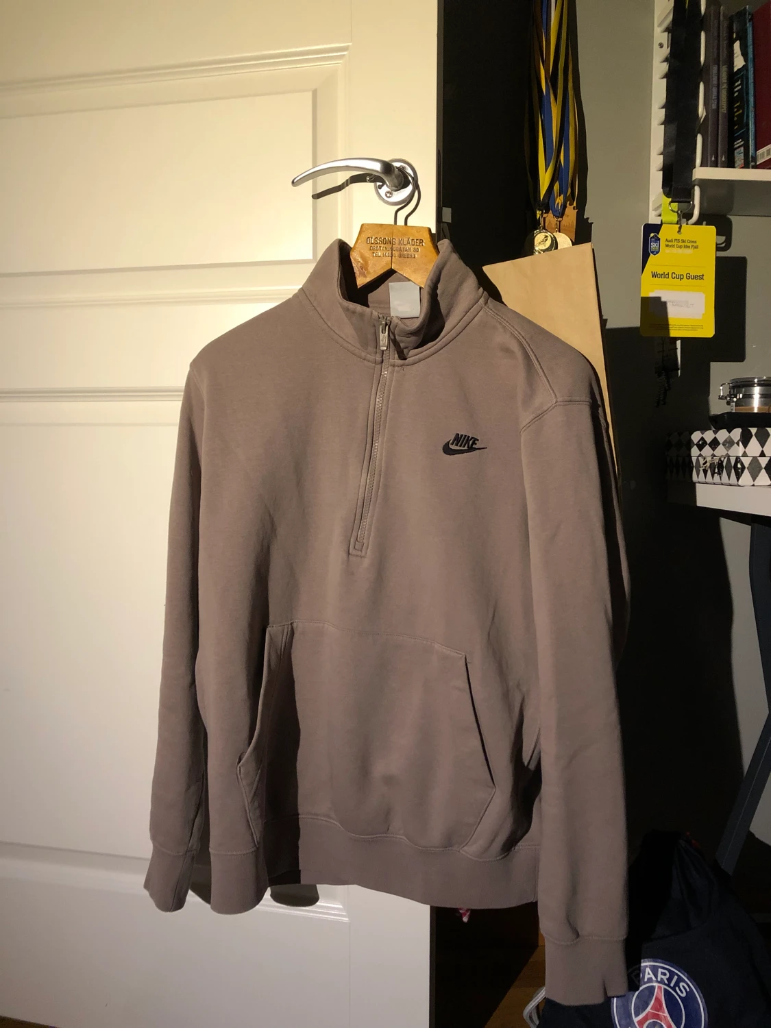 Beige/Brun Nike half zip strlk M 