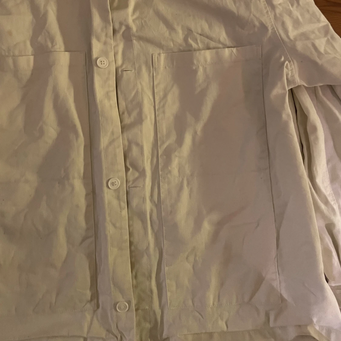 Beige weekday skjortjacka  - 90