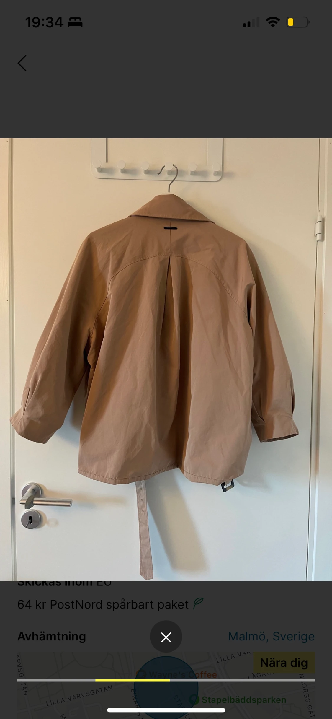 Croppad trenchcoat - 90