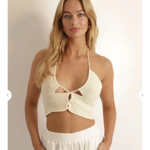 Virkad crop-top - ”Sunshone paradise top” från Chiquelle, använd 1 gång.