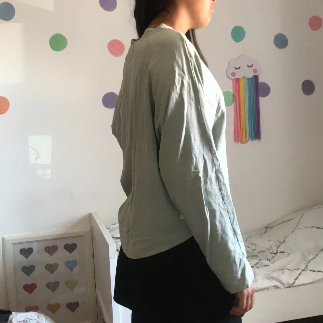 Sweatshirt ljusgrön pastell - 90