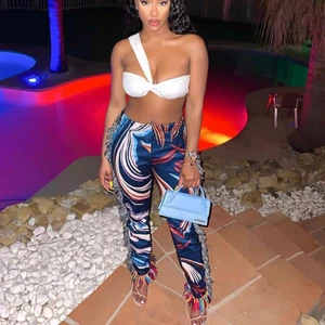 Byxor i tyg - Byxor med matt känsla 