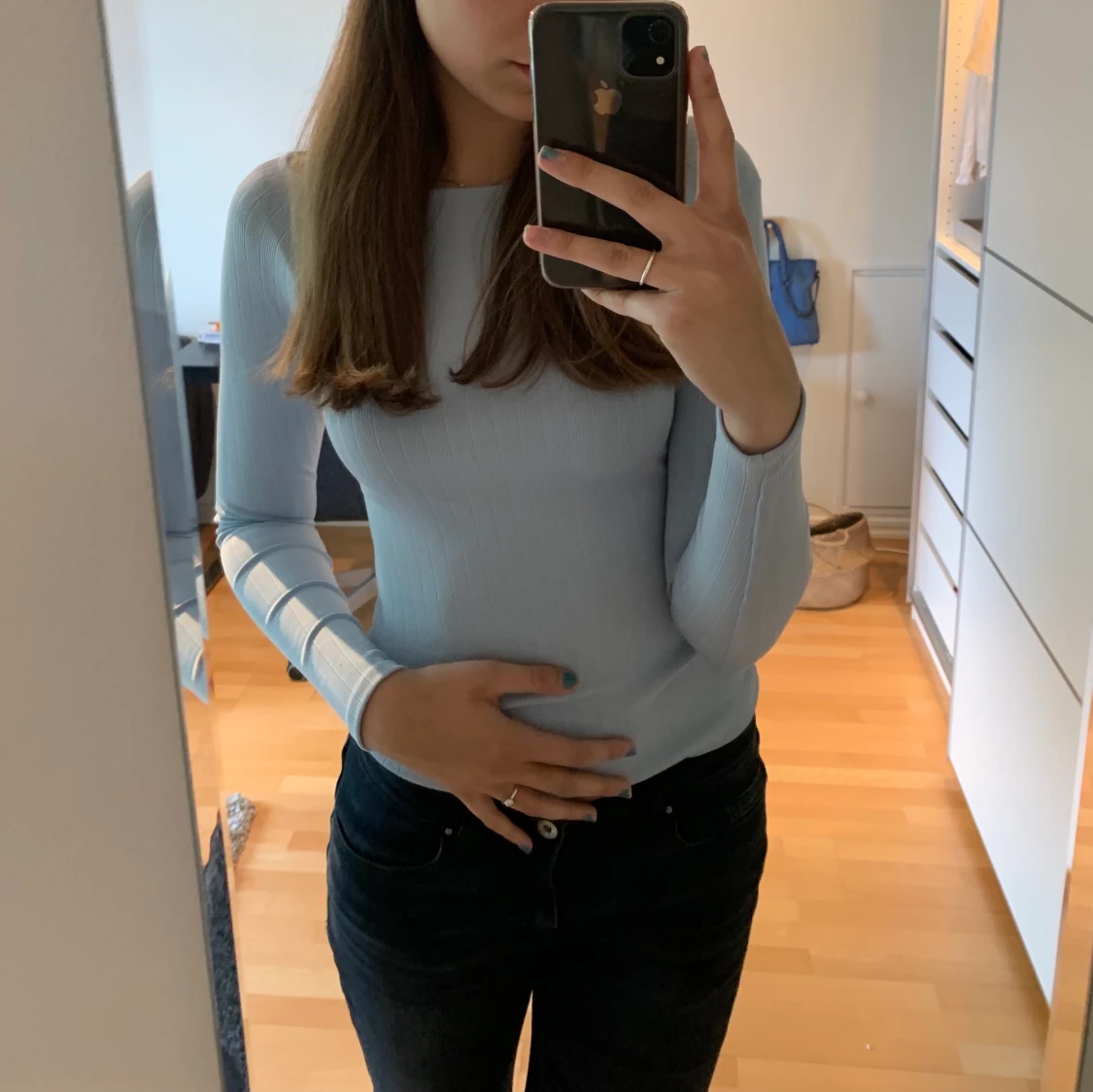 ljusblå tröja - 90