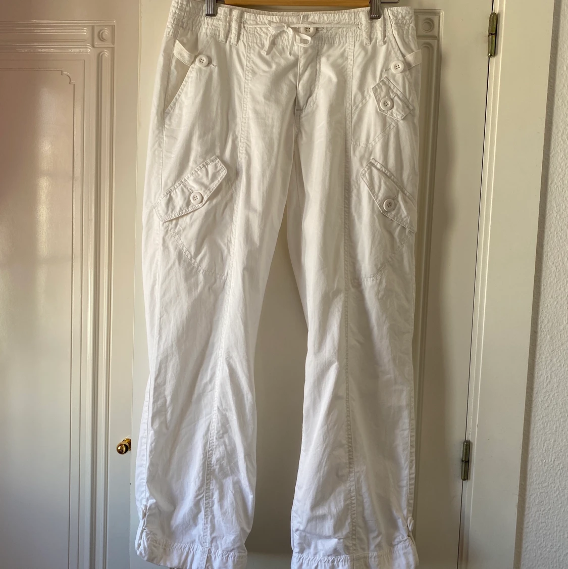 lowwaist vita linne/cargopants - 90