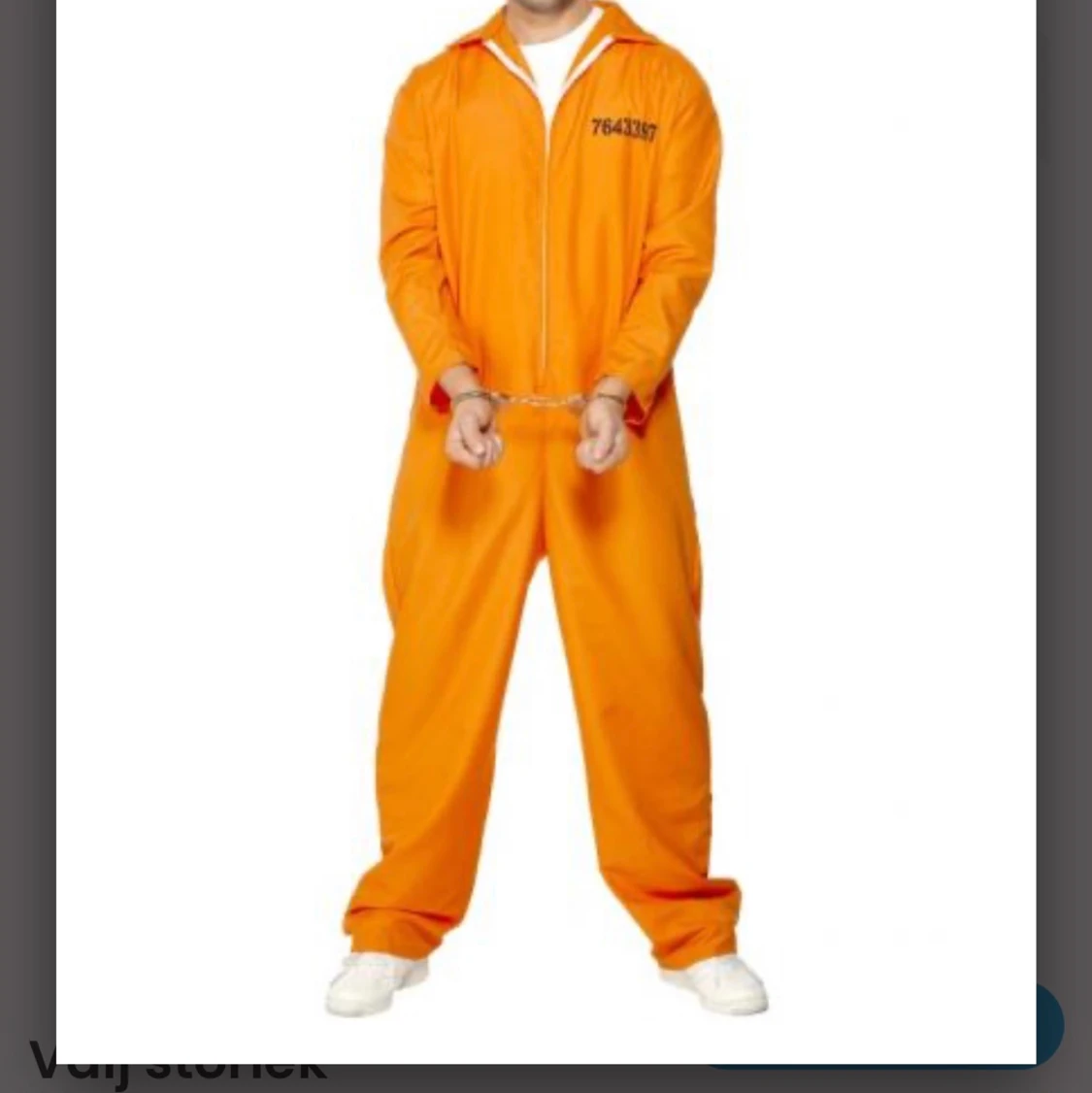 Fängelse dräkt kostym
