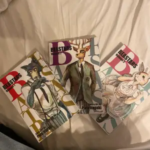 Säljer mina beastars manga då jag inte samlar på dem längre! 90kr styck, 250 för alla 3<3