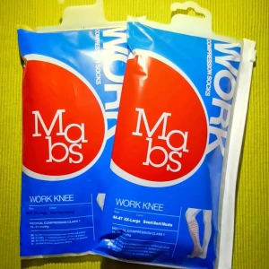 NY! Mabs work kompressionsstrumpa 2st - XXL 44-47 Ny! - 2st Svart Passar både kvinnor och män.  Strumpan är av kompressionklas 1 (15-21mmHg)