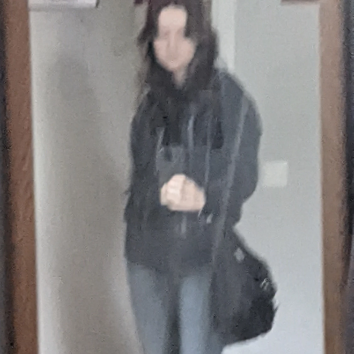 mörkblå tjocktröja - 90